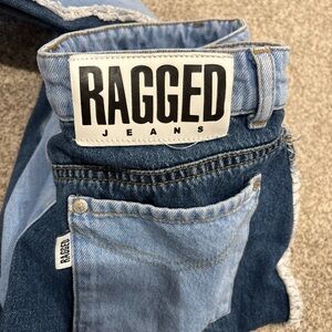 THE RAGGED PRIEST Vintage Style Two Tone Women’s Denim Blue Jean In Size 28